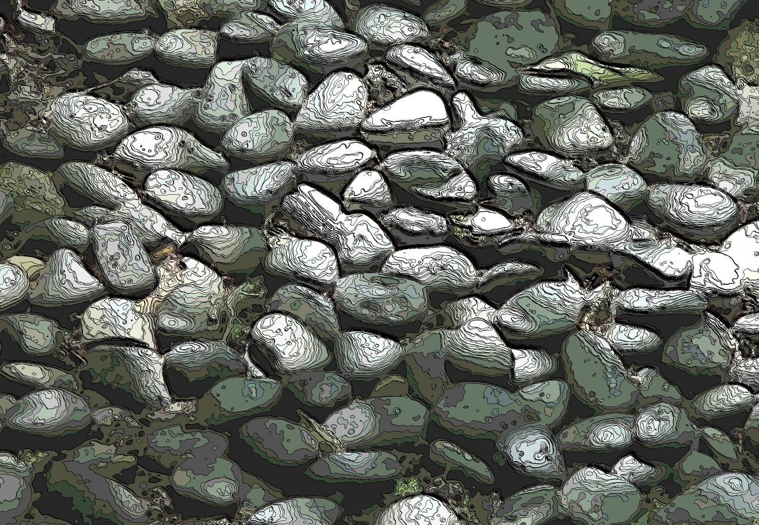 stones in the road - Stones - Techno-Impressionist Museum - Techno-Impressionism - art - beautiful - photo photography picture - by Tony Karp