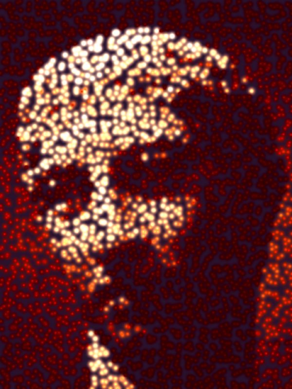  - Portrait in stars - Techno-Impressionist Museum - Techno-Impressionism - art - beautiful - photo photography picture - by Tony Karp