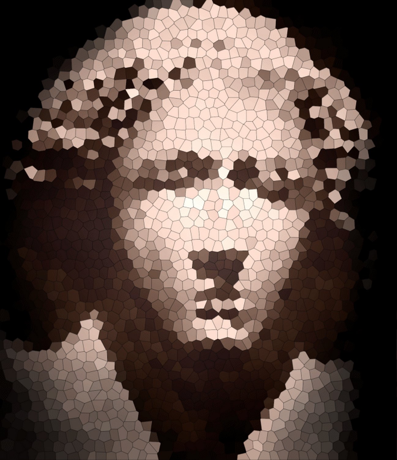  - Tessellated portrait - Techno-Impressionist Museum - Techno-Impressionism - art - beautiful - photo photography picture - by Tony Karp