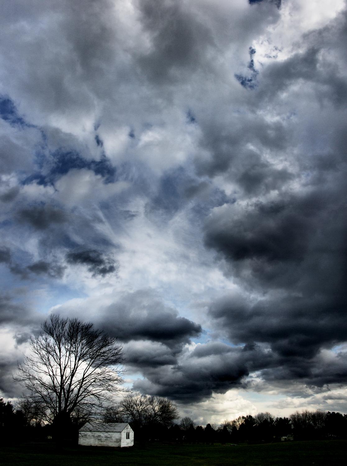  - View with small white shed - Techno-Impressionist Museum - Techno-Impressionism - art - beautiful - photo photography picture - by Tony Karp