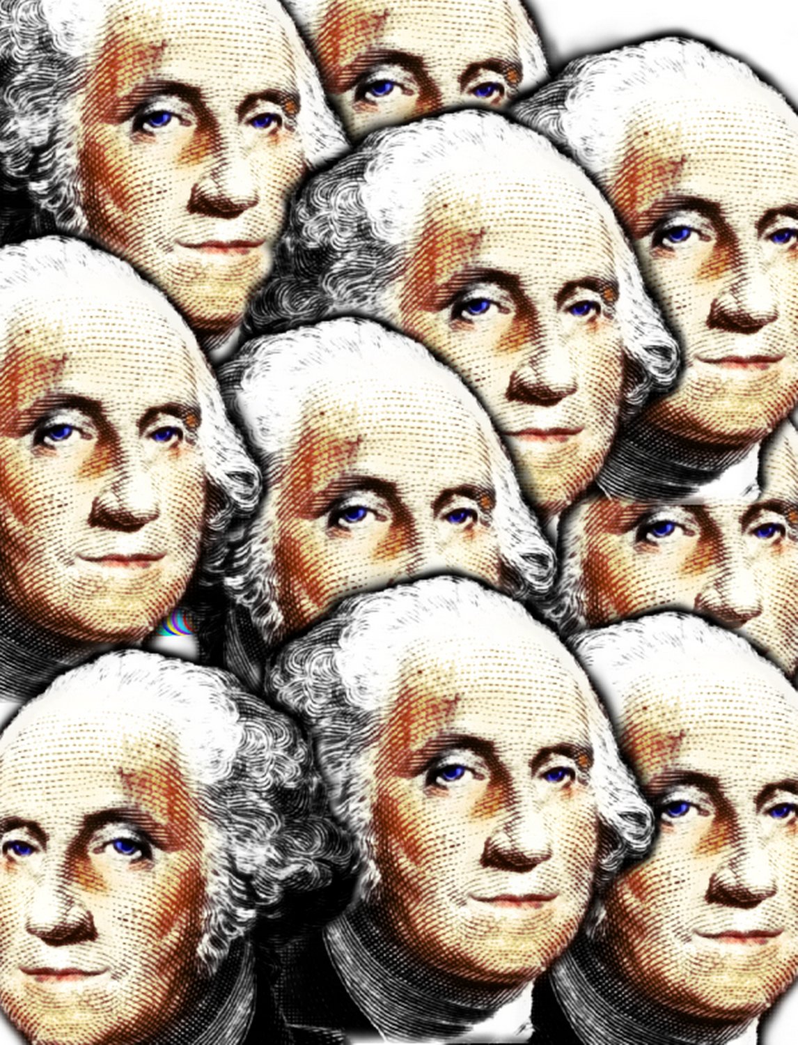 George Washingtons - by Tony Karp - Georges - Techno-Impressionist Museum - Techno-Impressionism - art - beautiful - photo photography picture - by Tony Karp