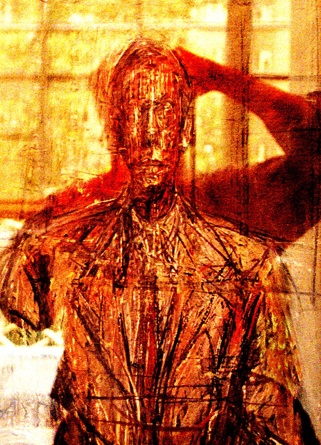  - Self portrait with Giacometti self portrait - Techno-Impressionist Museum - Techno-Impressionism - art - beautiful - photo photography picture - by Tony Karp