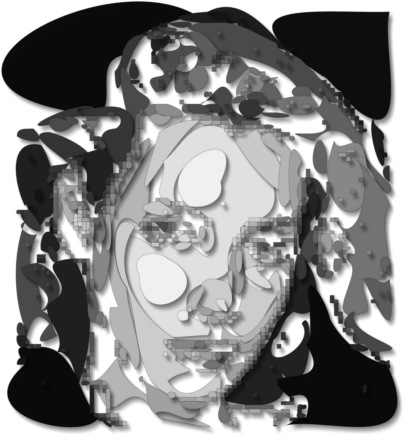 This image is one of my favorites. The effect of pieces of differently-toned paper floating above the canvas. Beneath the paper, soft shadows give a feeling of depth.

When I showed a print of this image to the owner of a gallery along the Place de Vosges in Paris, he reached over and touched the print, so effective was the three dimensional look. - Illusion - by Tony Karp - Illusion - Tony Karp - art - photography - design - Techno-Impressionist Museum - Techno-Impressionism - art - beautiful - photo photography picture - by Tony Karp