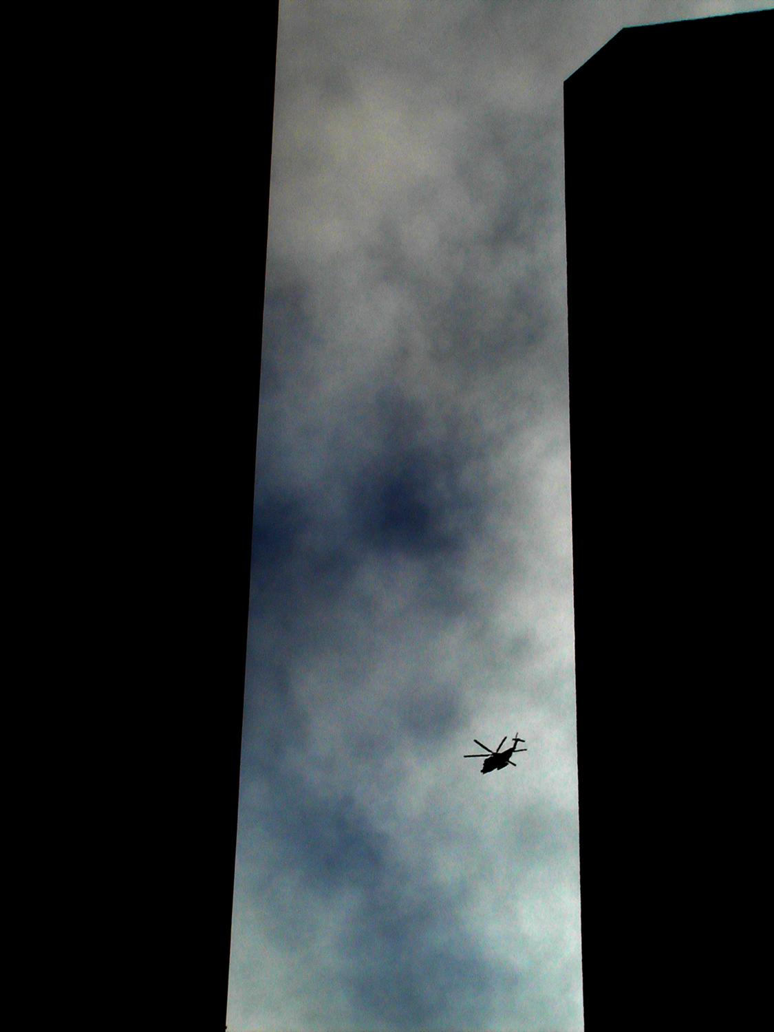  - Helicopter gunship - New York City after 9-11 - Techno-Impressionist Museum - Techno-Impressionism - art - beautiful - photo photography picture - by Tony Karp