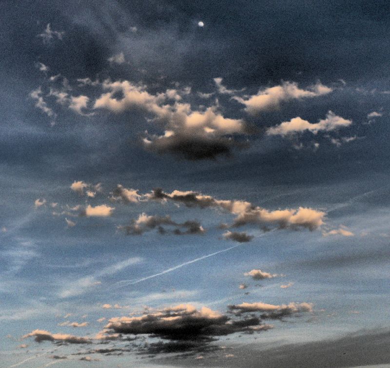  - The moon at sunset - Techno-Impressionist Museum - Techno-Impressionism - art - beautiful - photo photography picture - by Tony Karp